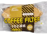 カリタ コーヒーフィルター 102濾紙 100枚入 ブラウン